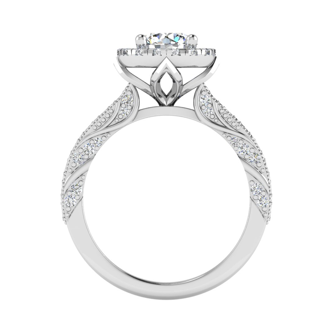 Alexandria Halo Engagement Ring